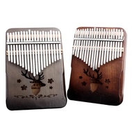 2021คีย์ Kalimba Thumb Piano คุณภาพ Acacia ไม้เครื่องดนตรี Reindeer Hexagram Kalimba เปียโนคริสต์มาส Gift