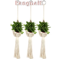 KANGNAI Cotton Rope Hand-woven Plants Holder Flower Pot Holder Wall Decoration Hanging