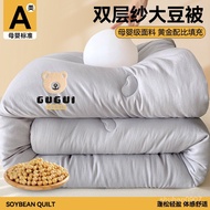 Taiwan Shipping Double Yarn Soy Fiber Quilt Winter Four Seasons Universal Cotton Thickened Warm Core