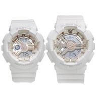 CASIOG-Presents 情侶系列G-SHOCK / PAIR ACNE BABY-G聖誕節限量版 GA-110LM/BA-110LM 樹脂 x 不鏽鋼 白色石英指針/數位雙顯 G Presen