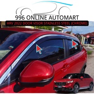 HRV 2022-2024 S,E,V, RS SPEC DOOR VISOR STAINLESS STEEL & INJECTION DOOR VISOR & DOOR COVER CHROME [