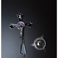 ST. BENEDICT JESUS CRUCIFIX CROSS STAND/ 21CM
