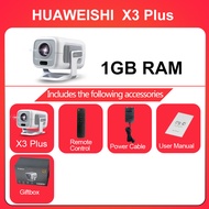 HUAWEISHI 4K Projector Android Native Portable 1080P Auto Focus 600ANSI Video home Cinema Outdoor hd