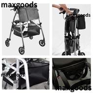 MAXGOODS1 Cart Bag, Durable Portability Wheelchair Storage Bag, Portable Solid Dustproof Sunscreen Wheelchair Hanging Basket