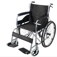 รถเข็นผู้ป่วย Wheelchair วีลแชร์ พับได้ น้ำหนักเบา ล้อ 24 นิ้ว มีเบรค หน้าหลัง 4 จุด สีดำ รุ่น SYIV100-GSR02 〖รับประกัน 5 ปี〗Wheelchair 16/24นิ้ว วีลแชร์ การพับ Walker กรอบสแตนเลส สําหรับผู้สูงอายุ/ผู้ป่วย/คนพิการ Whelchir