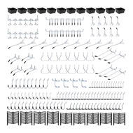 248pc PegBoard Hook Set Pegboard Accessories Organizer Kit