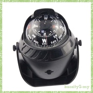 [BaositybbMY] Marine Compass Multifunctional Compass Vehicle Compass Boat Compass Made of   with LED