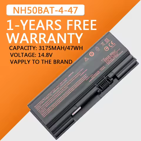 NH50BAT-4 Battery for Clevo NH70RAQ NH55EDQ NH50RA NH55RCQ NH58RDQ NH70RHQ NH58RCQ For Machenike T58