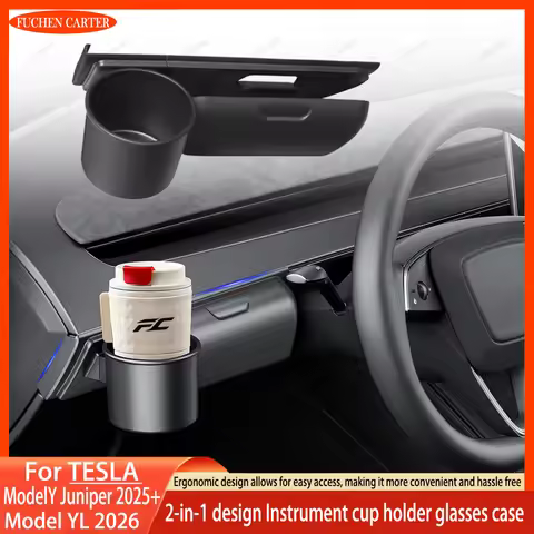 For Tesla Model YL / Y Juniper dashboard cup holder magnetic suction glasses case Sunglasses glasses