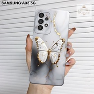 Softcase Samsung A33 5G - Rajacase - Samsung A33 5G Case - Butterfly Case Motif - Samsung A33 5G Cas