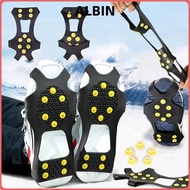 ALBIN Ice Gripper Spike, 10 Teeth Anti-Slip Ice Claw,  Universal Spike Shoe Covers Winter Outdoor
