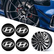 4pcs 57mm Car Wheel Hub Center Rim Cover Sticker For Hyundai Tucson 2021 Accent I10 I20 Kona Getz So