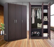 JFH 3 DOOR WARDROBE WITH 3 FEET LENGTH / Almari Baju / Wooden Wardrobe Cabinet / Almari Baju- 3 ft