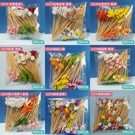 Disposable Fruit Stick Bamboo Stick Flower Stick Fruit Fork Sushi Stick Fork Creative Cocktail Stick