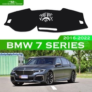 For BMW 7 Series G11 730i 740d 750i 730d 740i 728 2016-2022 Automobile Dash Mat Dashboard Pad Suede 