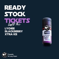 Tickets Lychee Blackberry Xtra Ice Salt Nic Liquid EJM Murmer