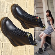 KY/16 Genuine Leather Elevator Dr. Martens Boots WomeninsBritish Style2023New Leather Short Boots Versatile Student Plat