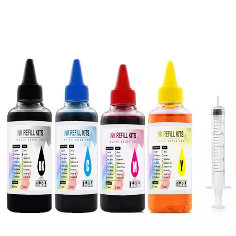 Printer Refill Dye Ink kit For HP 305 303 302 ink cartridges CISS Compatible For HP Canon Epson Offi