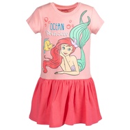 Princess Moana Cinderella Ariel Rapunzel Elsa Anna Jasmine Belle Girls French Terry Dress Toddler to