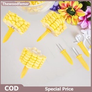 thewoodfamer 10/12/20/24Pcs Corn Fork BBQ Stainless Steel Corn Holders Anti Scalding Corn Needle Cor