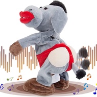 Emoin Dancing and Singing Donkey Toy, Shaking Donkey Stuffed Animal Interactive Musical Toys Electri