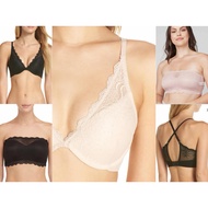 SPNX Undie-tectable Wireless Lacie Bandeau / Strapless Bra Seamless Kemben Busty Lightweight Bra Big