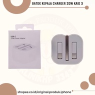 ORIGINAL 20W 3-LEG HEAD CHARGER ADAPTOR