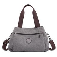 Fashion Trendy Feifan Eslite Canvas Commuter Bag for Women with Zipper Crossbody Satchel Soft Polyes
