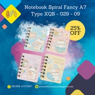 Spiral Notebook Mini Fancy Size Notebook A7