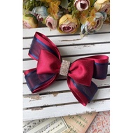 BPH034 Maroon Bow (Handmade)