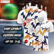 【Free Custom Name & Number】Thunder Strike Bowl Jersey Baju Bowling Jersey Bowling Polo Viral