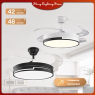 【Shrry Lighting】42"48“ Ceiling Fan With Light Flexibility Fan Blade DC Motor Ceiling Fan