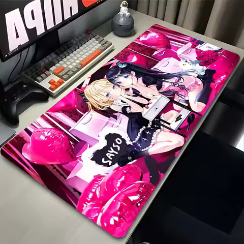 Large Gaming Mouse Pad kawaii Computer Desk Mat Hololive Watson Amelia Office Mousepad Anime Keyboar