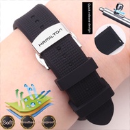 Replacement Strap Hamilton Hamilton Silicone Watch Strap Male Hamilton Hamilton Khaki Jazz Eternal W