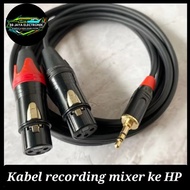 High quality 3.5mm to 2 xlr female aux audio cable Linkon cable/