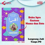 Custom Children's Iqro Book IQ-36A/ (Can Write Name and Photo) Colors and Black and White - Iqra Vol