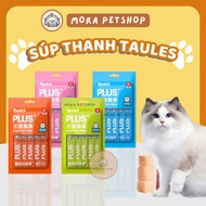 TAULES PLUS+ cat reward soup pack of 5 bars (5x15g), nutritional reward soup for cats