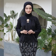  FLOY BALOTELI KEBAYA TOP / FLOY ENCIM KEBAYA / MODERN TOP KEBAYA / BLACK BUSUI KEBAYA