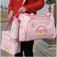 4 IN 1 Big Size Mummy Bag Baby Bag Bayi Travel Baby Set Bag Beg Bayi Cute Design Baby Beg Baby Diape