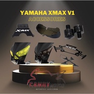 🇸🇬 Yamaha XMAX V1 accessories Headlight Protector/Mirror Relocater/IU relocater/Under Seat Cushion/Mirror Blanking Screw