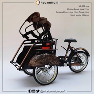 Miniatur Becak Jogja - Becak Mini Super