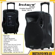Speaker Portable 15 Inch Betavo NX 15 ORIGINAL BETAVO