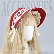 Lolita lolita Headwear bnt Lace Bow Accessories Hand-Made lolita Hair Cap