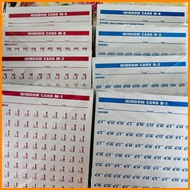 ♈ ◇ ♻ WINDOW CARDS A-1,S-1,M-1,D-1,A-2,S-2,M-2, D-2,A-3,S-3,M-3, D-3,A-4,S-4,M-4,D-4 (SOLD PER SET