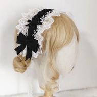 【Must-Have Accessories】 Lolita Girl Lace Hairband Japanese Kawaii Headdress Cosplay Anime Maid Cute Hair Accessories