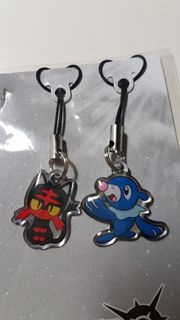 Pokemon 日本HMV限定 特典金屬吊飾/電話繩 - 泡泡海獅／火斑貓