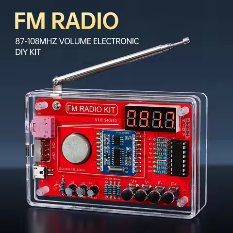RDA5807 87-108MHz FM Radio DIY Radio Soldering Kit Suitable for School Teaching and DIY Enthusiasts