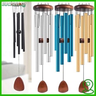 SUCHENSG Aluminum Wind Chimes, 6 Rods Aluminum Metal Tubes Windchime,  Large Pendant Zen Atmosphere 