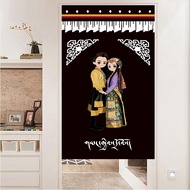 New💞Door Curtain and Partition Curtain Eight Auspicious Symbols Lucky Partition Curtain Hanging Curtain Living Room Door
