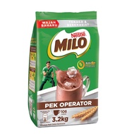 MILO CHOCOLATE MALT POWDER Soft Pack 3.2KG/2KG  MILO ACTIV-GO Whole Grain Cereal 3in1 10x36g Milo 3i